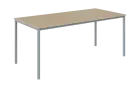 JPT 180 Jídelní stůl 1800 x 800 mm, deska bříza irská / podnož stříbrná
